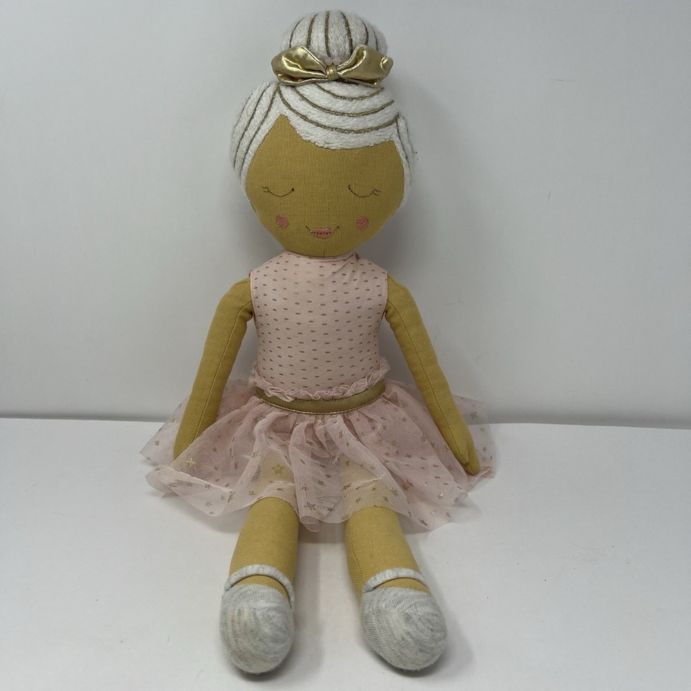 Pillowfort Ballerina Cloth Doll Plush‎ 20" Soft Stuffed Girl Toy Dance Ballet